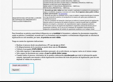 terminos y condiciones en smart campus
